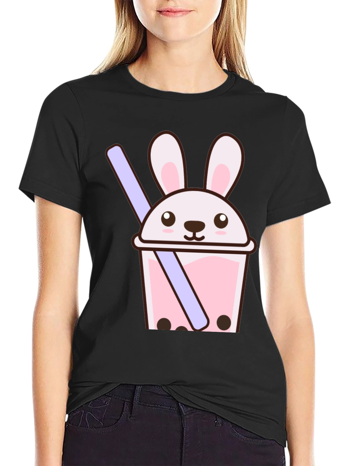 Bunny Boba Tee - Cute Kawaii Graphic T-Shirt