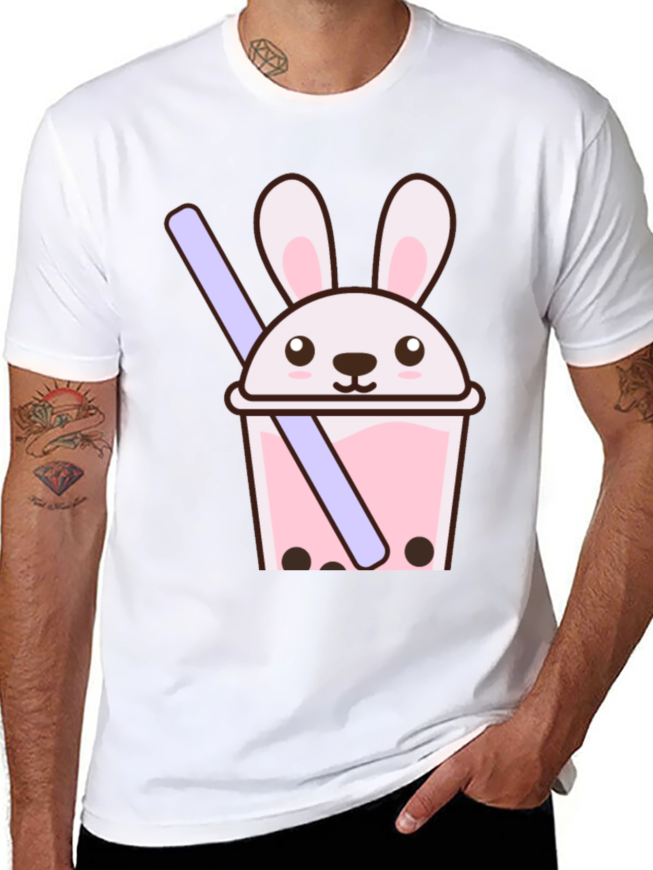 Bunny Boba Tee - Cute Kawaii Graphic T-Shirt