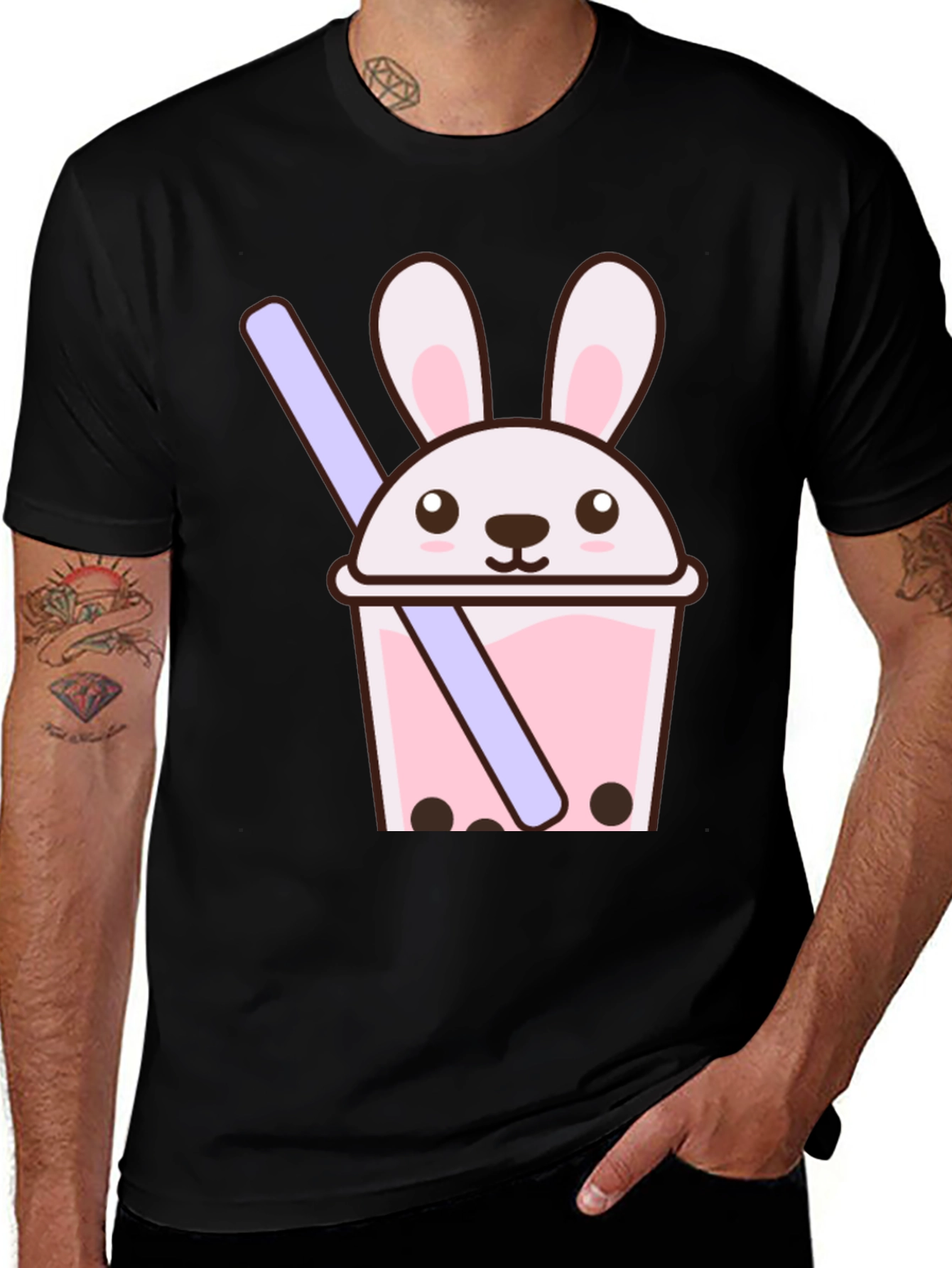 Bunny Boba Tee - Cute Kawaii Graphic T-Shirt