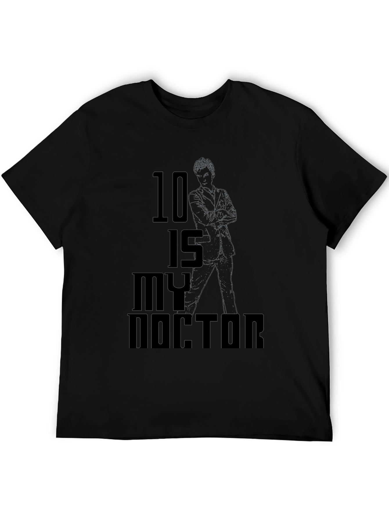 10 is My Doctor Graphic Tee - Black
