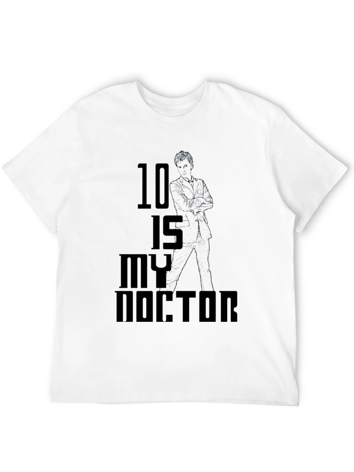 10 is My Doctor Graphic Tee - Black