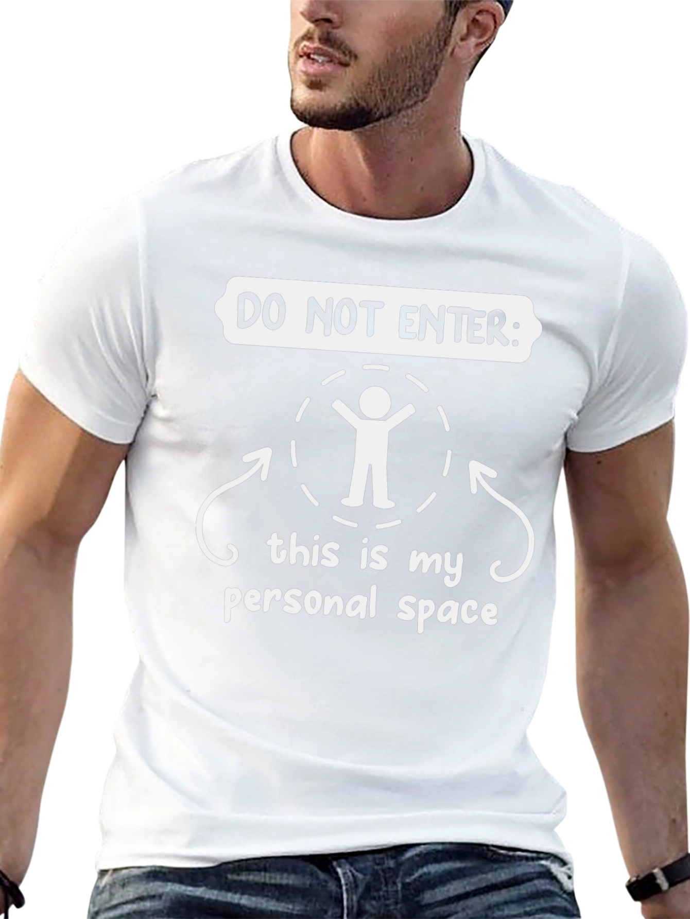 Do Not Enter Personal Space Black T-Shirt