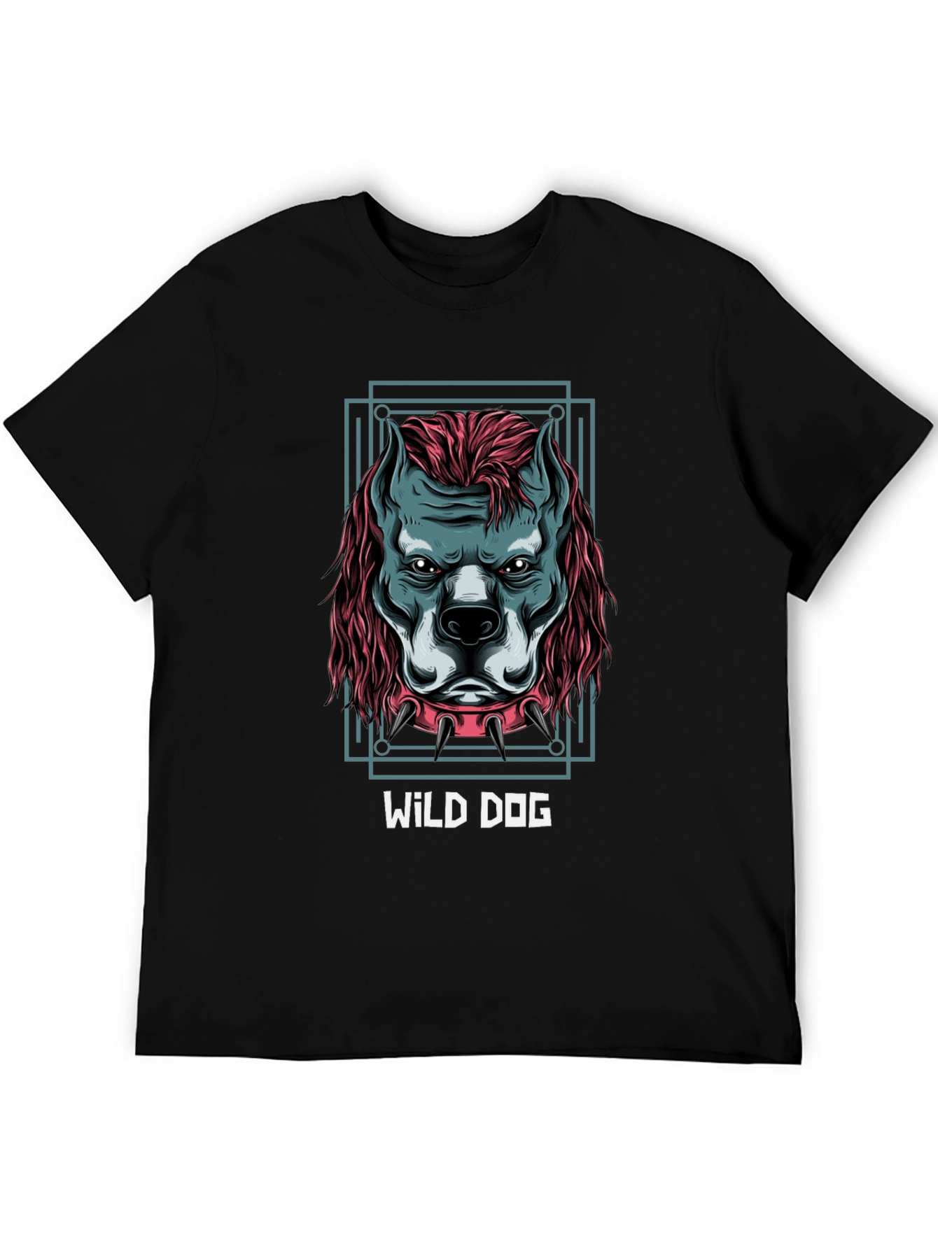 Wild Dog Graphic Tee - Mens Black T-Shirt
