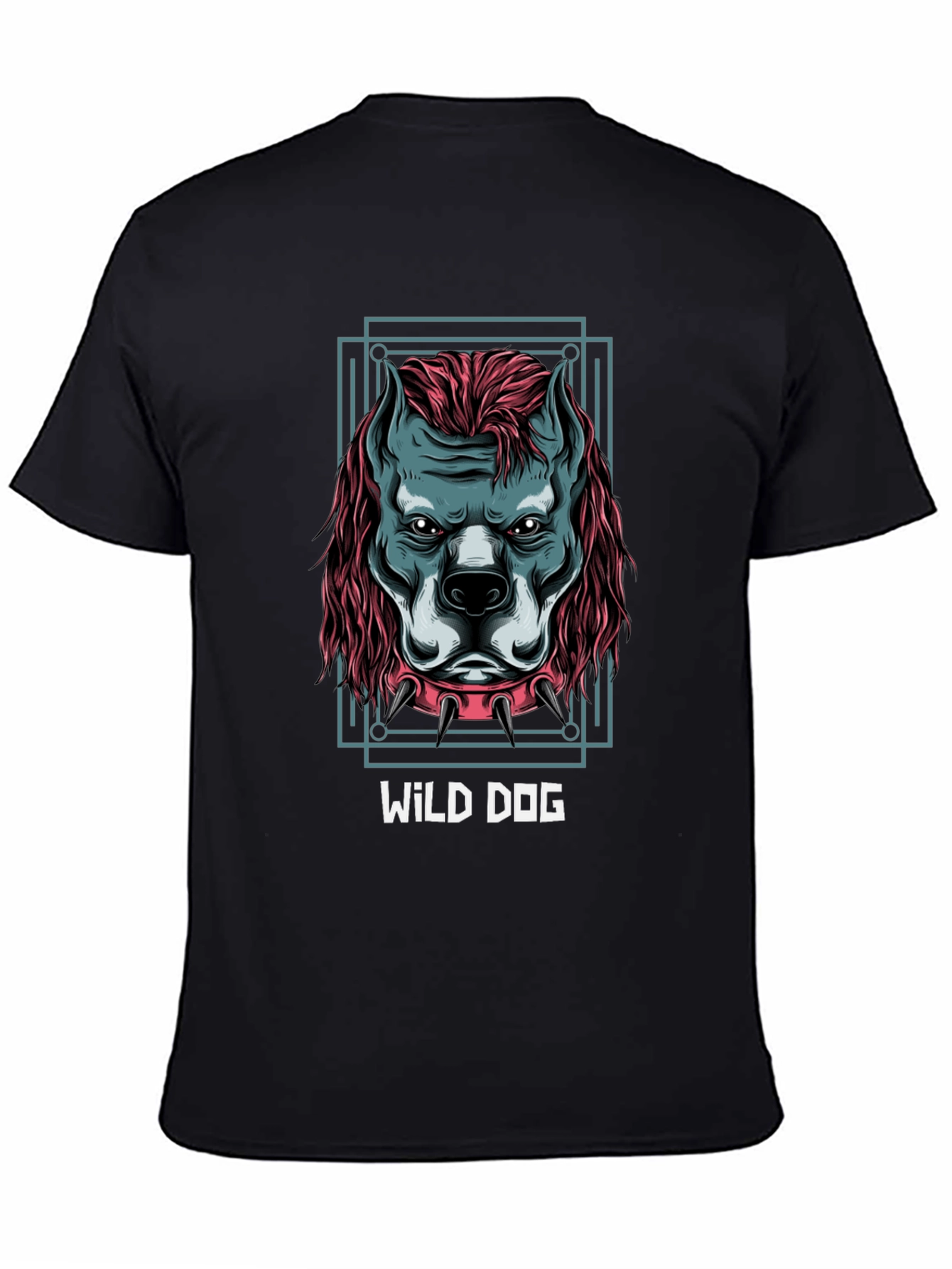Wild Dog Graphic Tee - Mens Black T-Shirt
