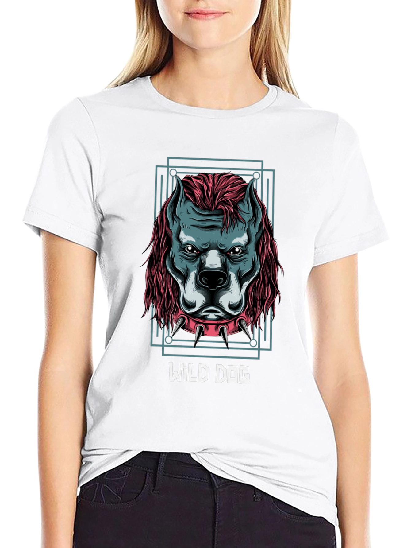 Wild Dog Graphic Tee - Mens Black T-Shirt
