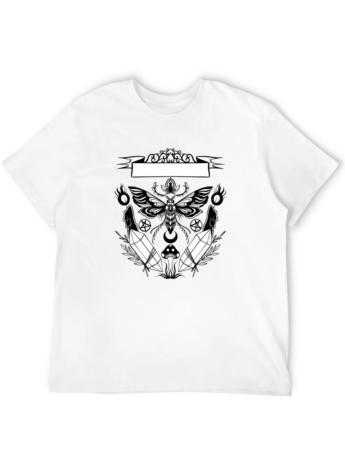 Occult Moth Graphic Tee - Black