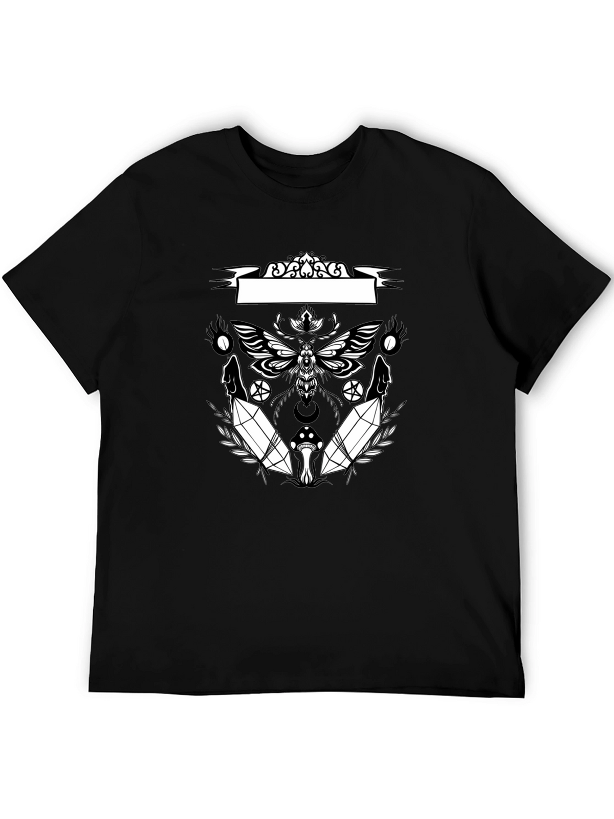 Occult Moth Graphic Tee - Black