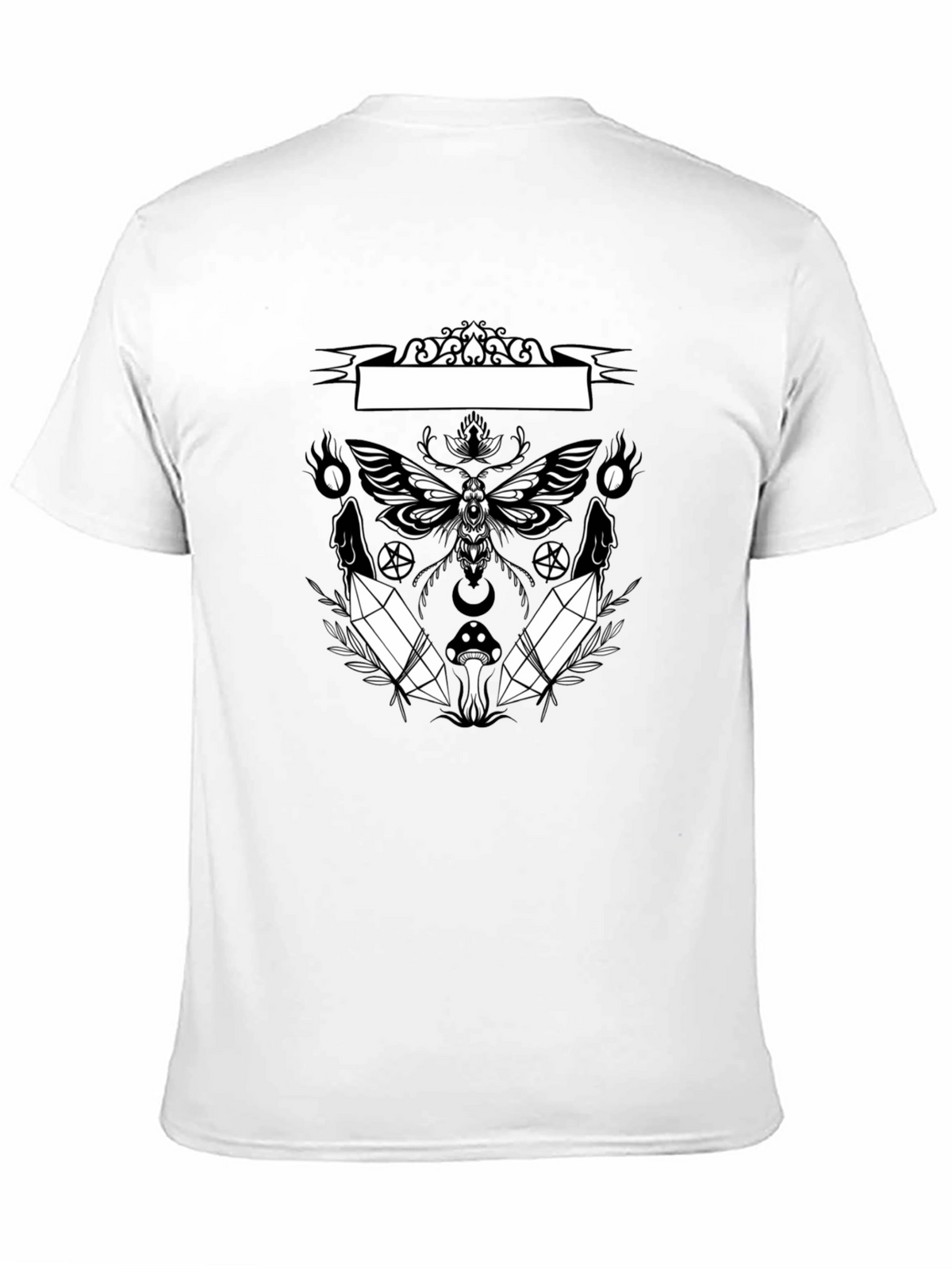 Occult Moth Graphic Tee - Black