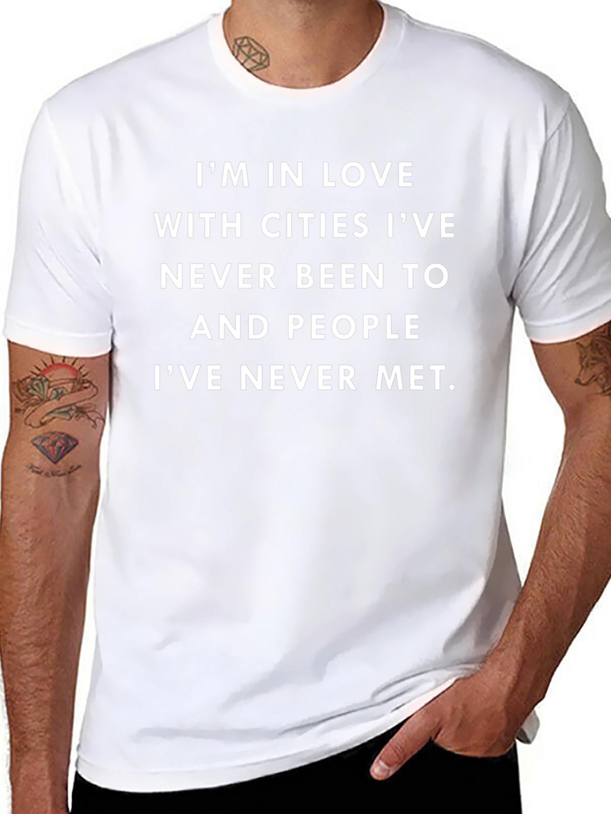 Love Cities & People Black Graphic Tee