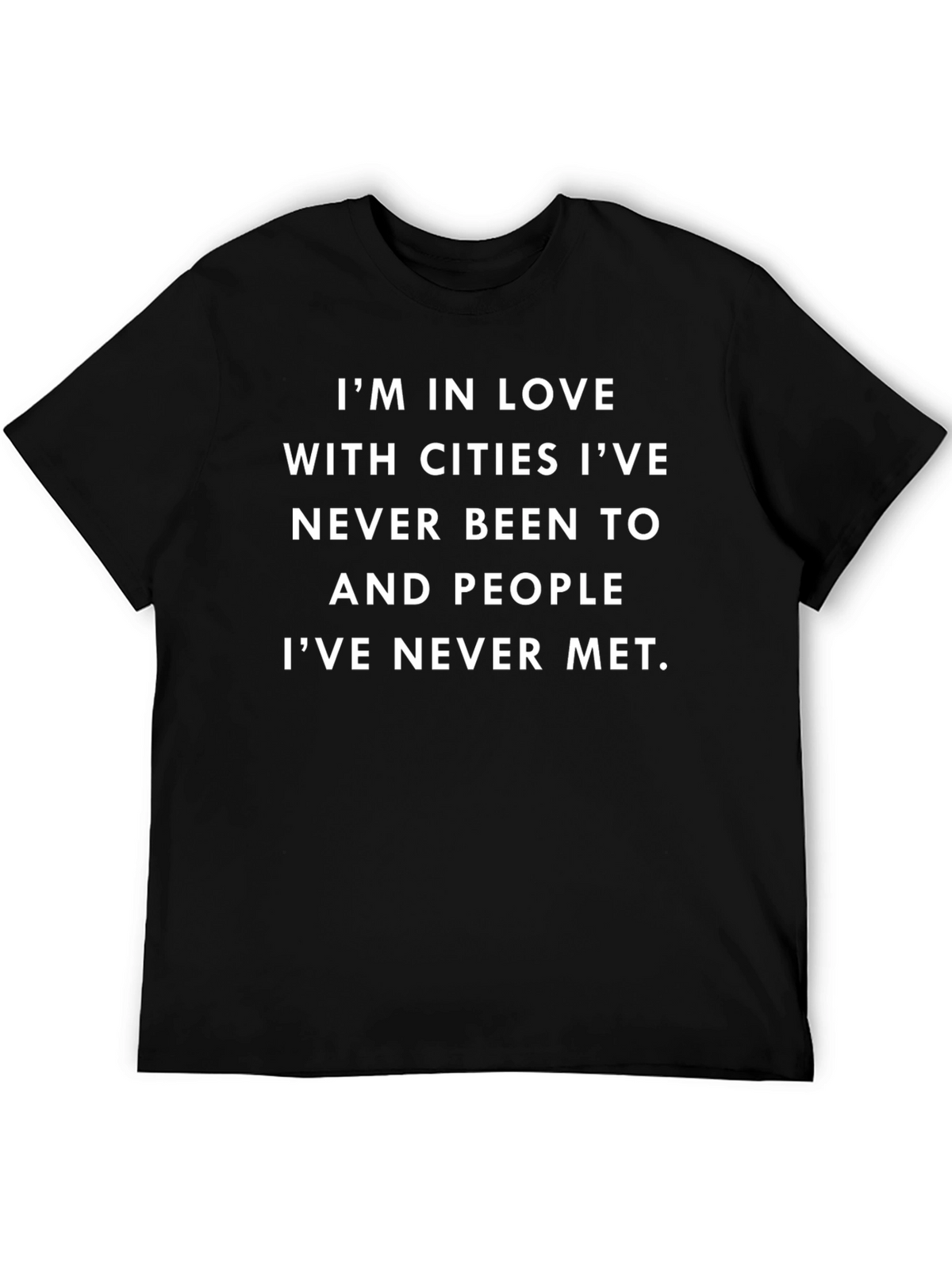 Love Cities & People Black Graphic Tee