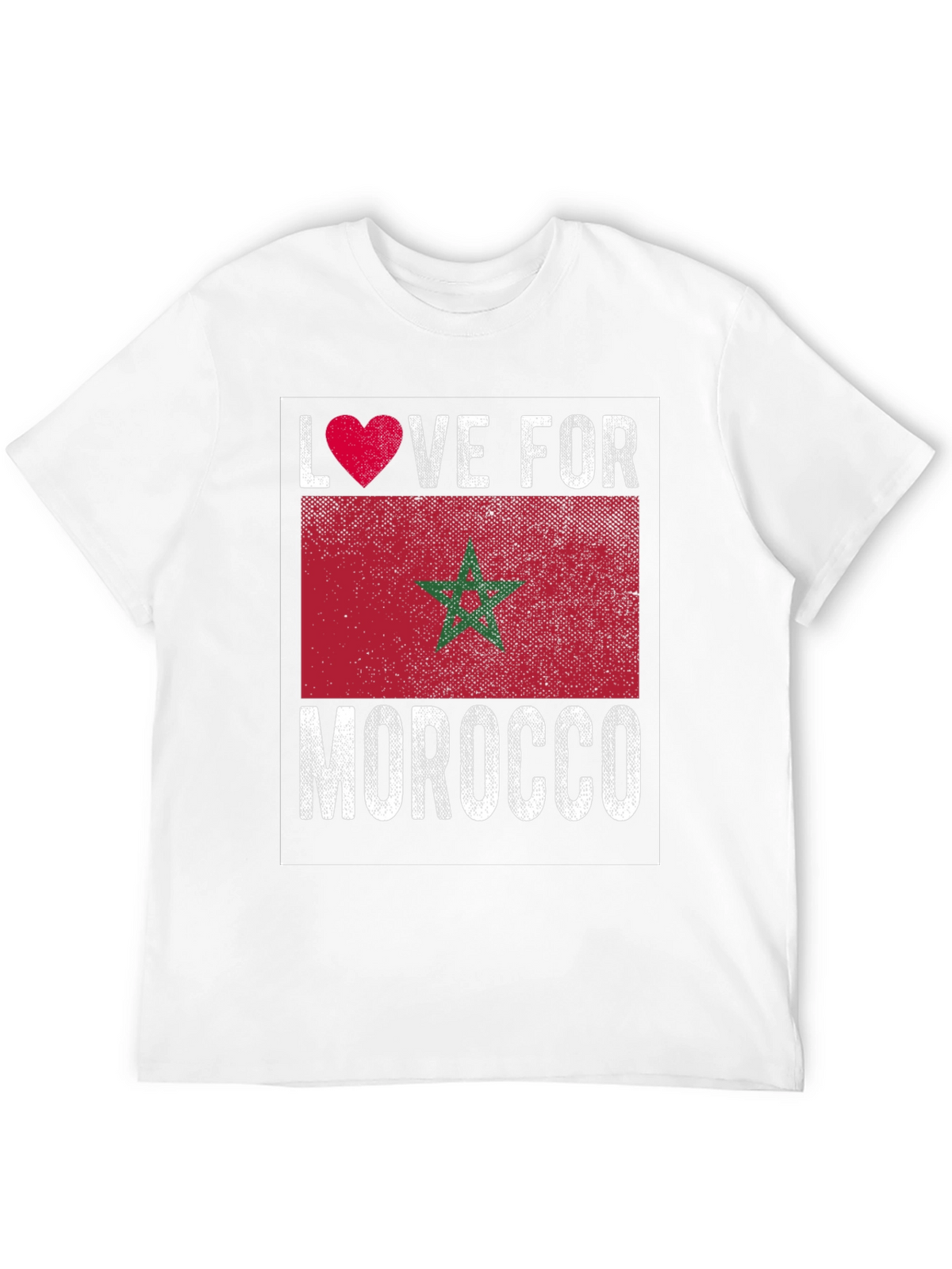 Love for Morocco Flag Graphic Tee