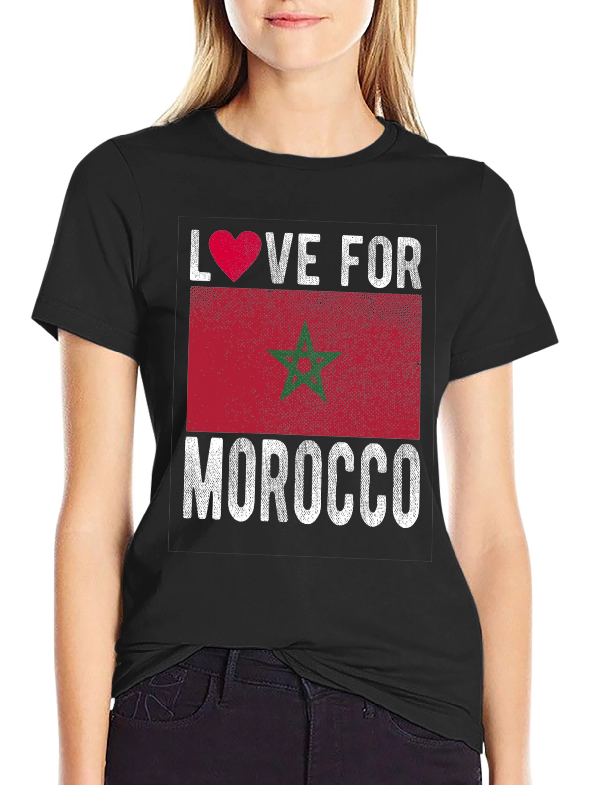 Love for Morocco Flag Graphic Tee