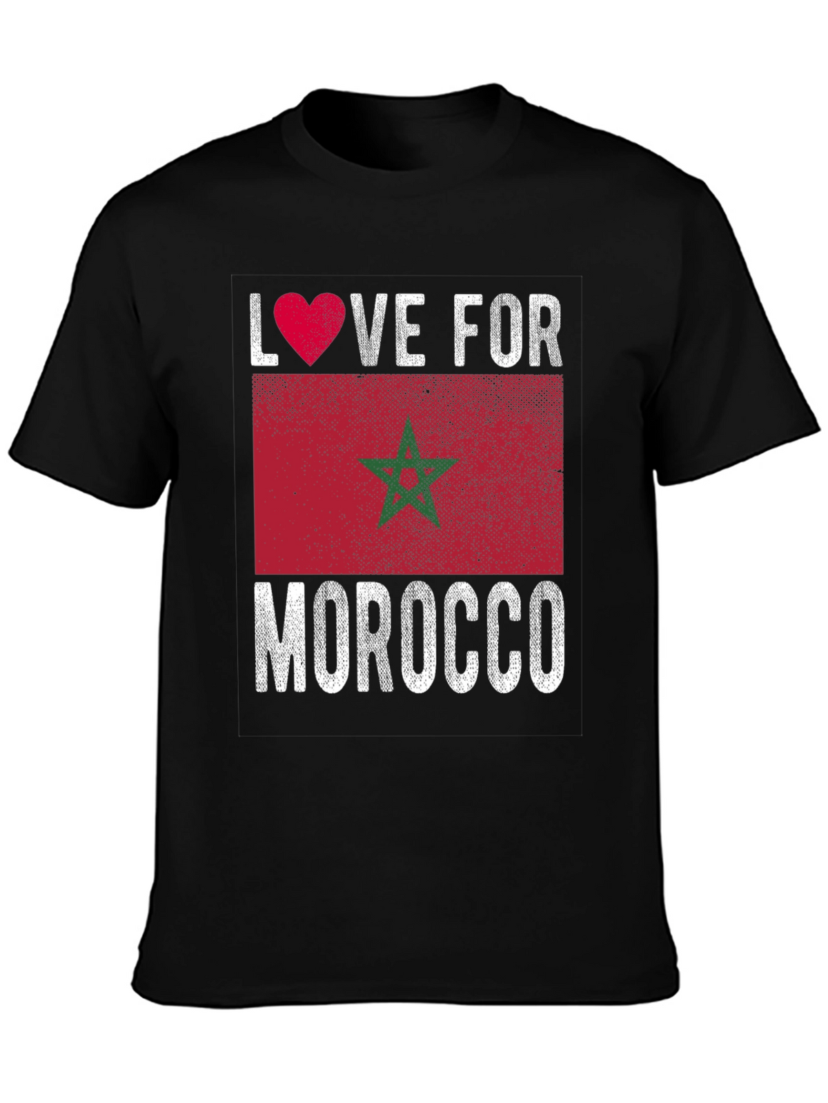 Love for Morocco Flag Graphic Tee