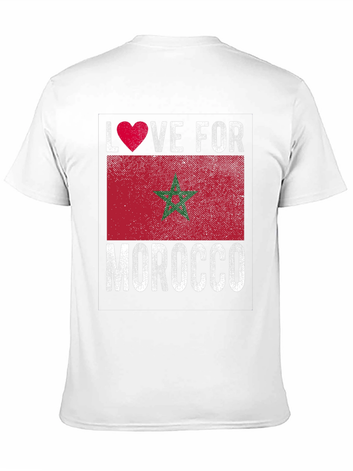 Love for Morocco Flag Graphic Tee