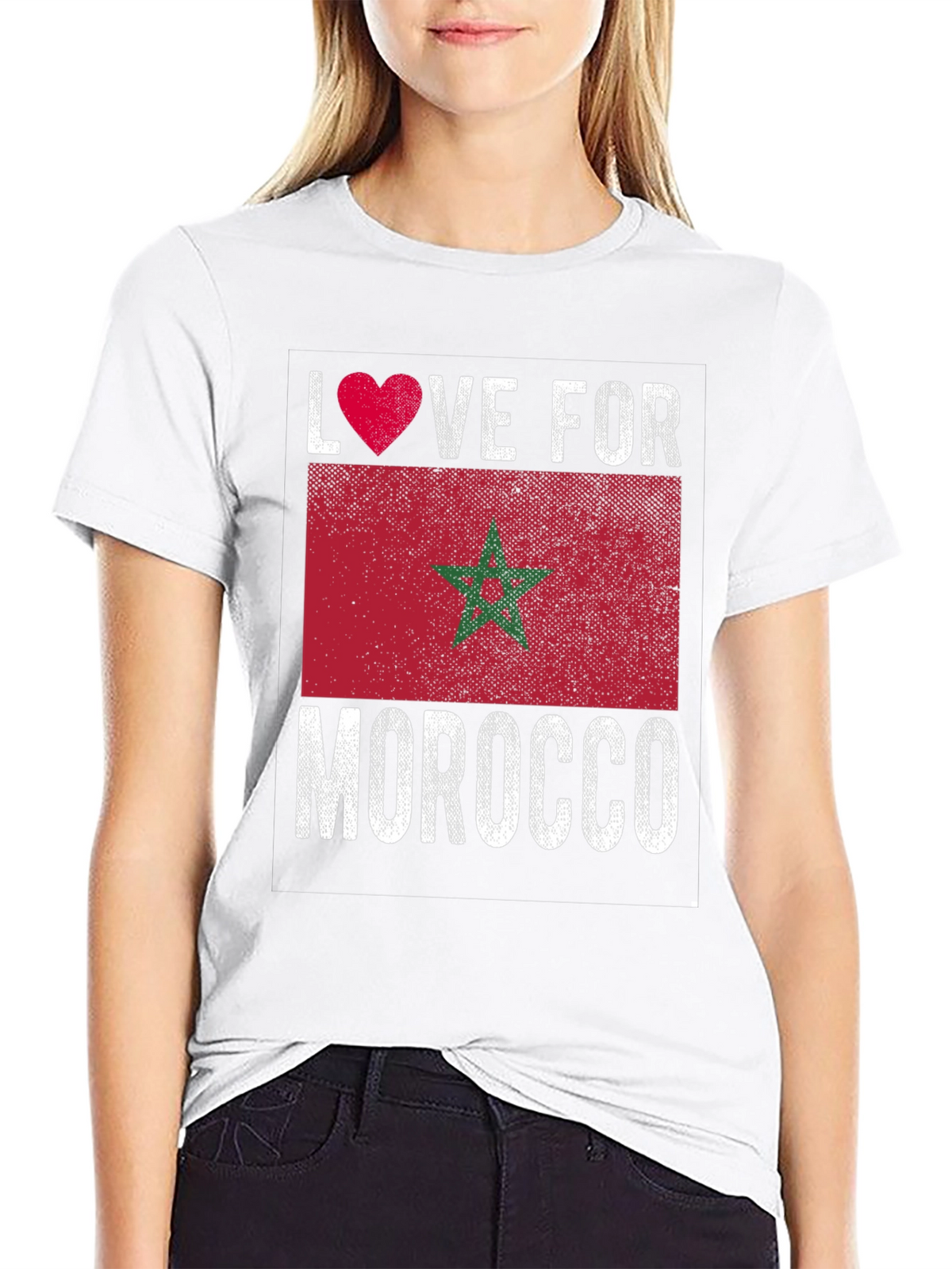 Love for Morocco Flag Graphic Tee
