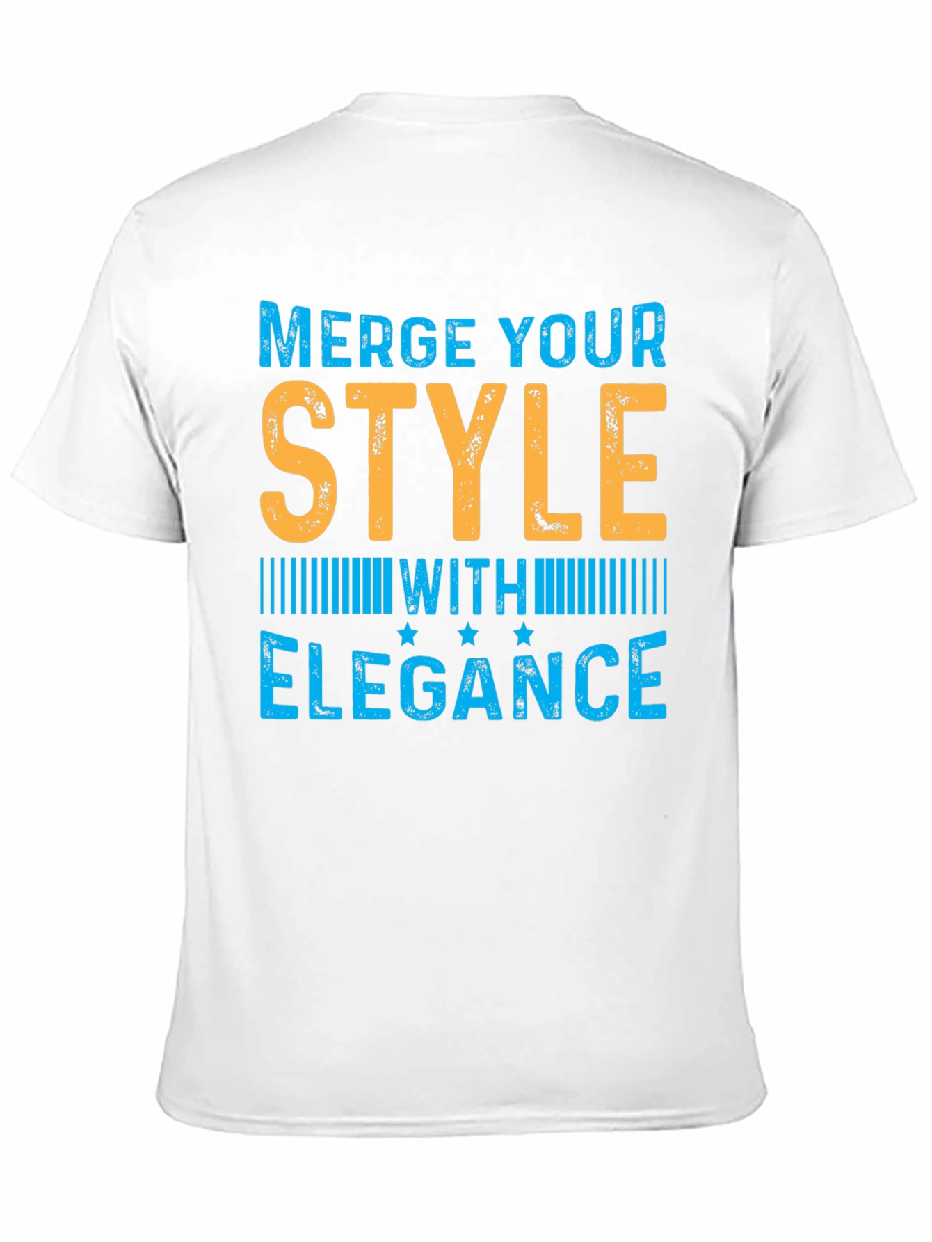 Stylish Merge Elegance Mens Black T-Shirt