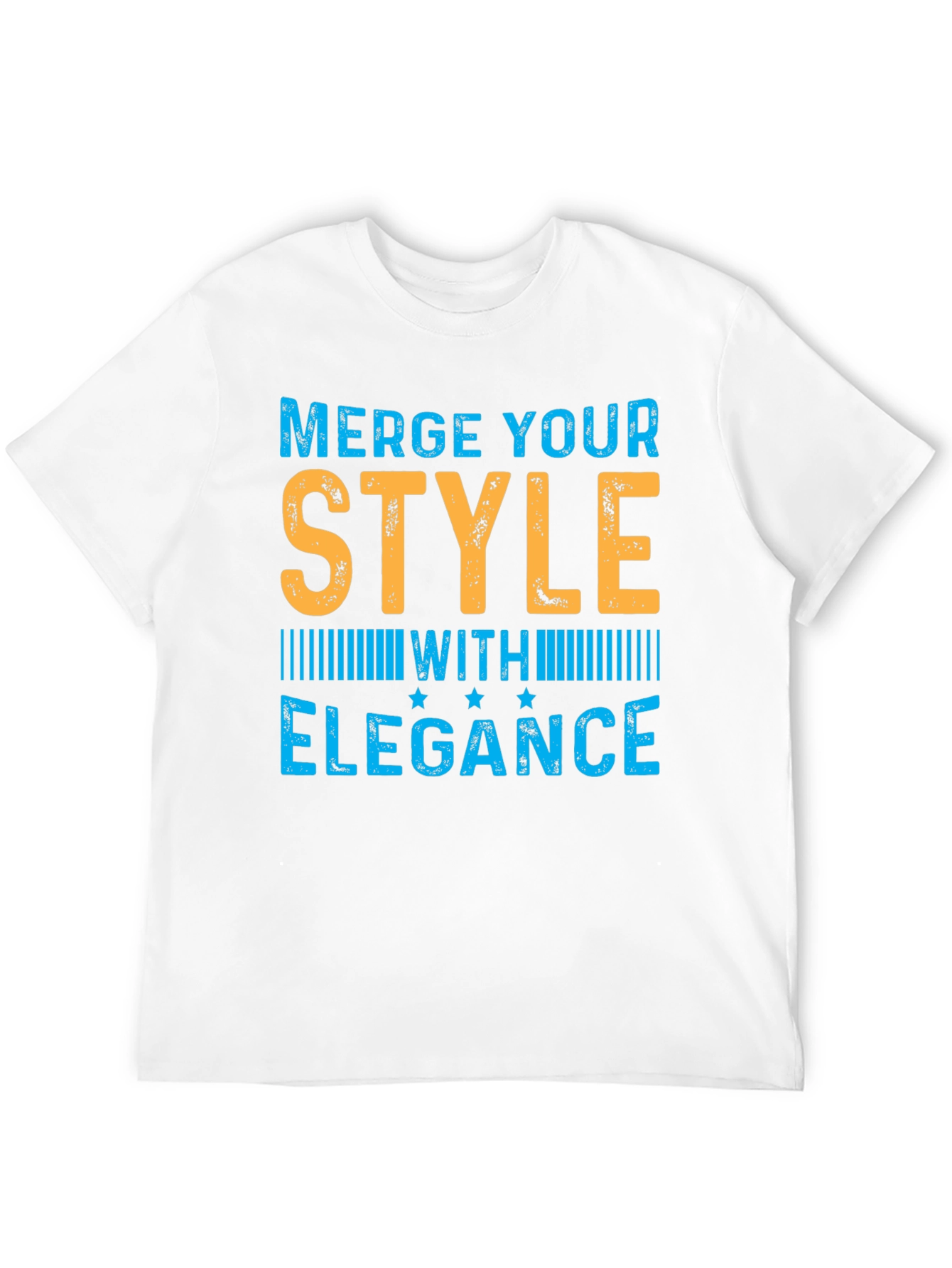 Stylish Merge Elegance Mens Black T-Shirt