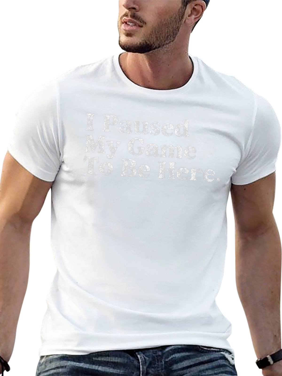 Paused My Game Black T-Shirt