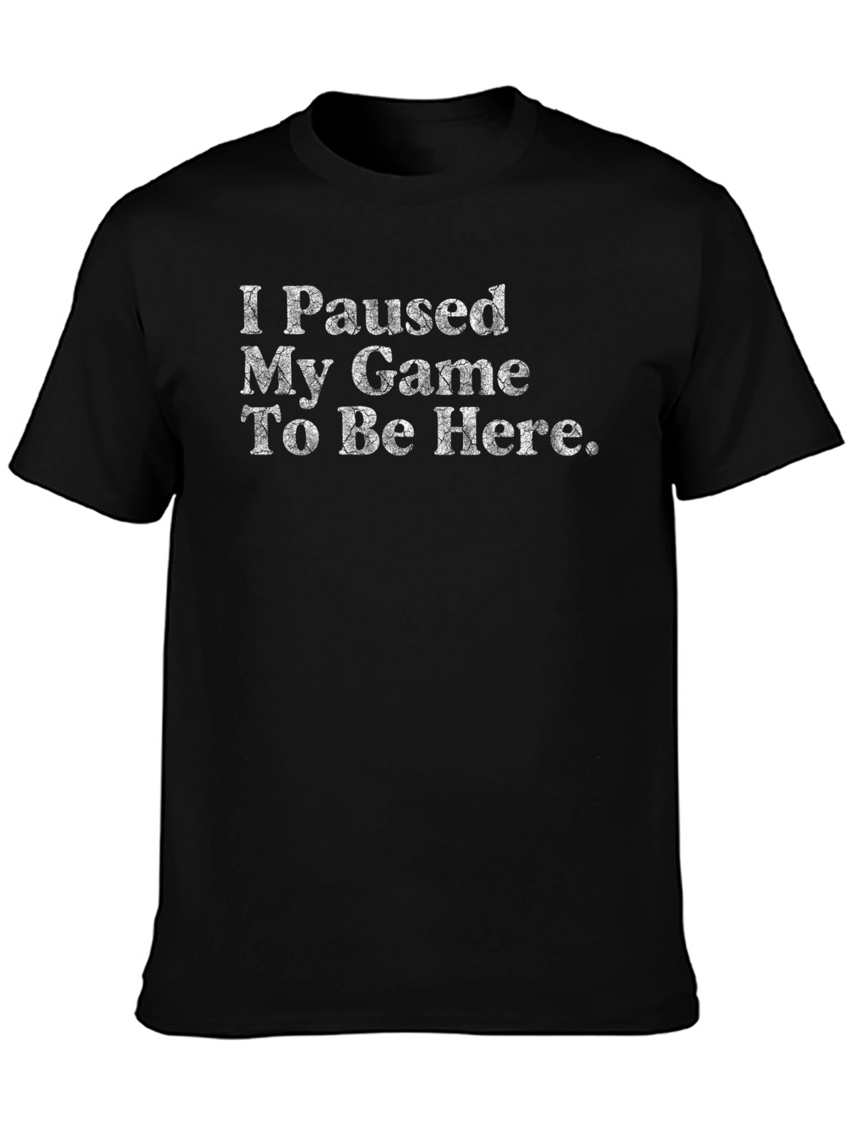 Paused My Game Black T-Shirt