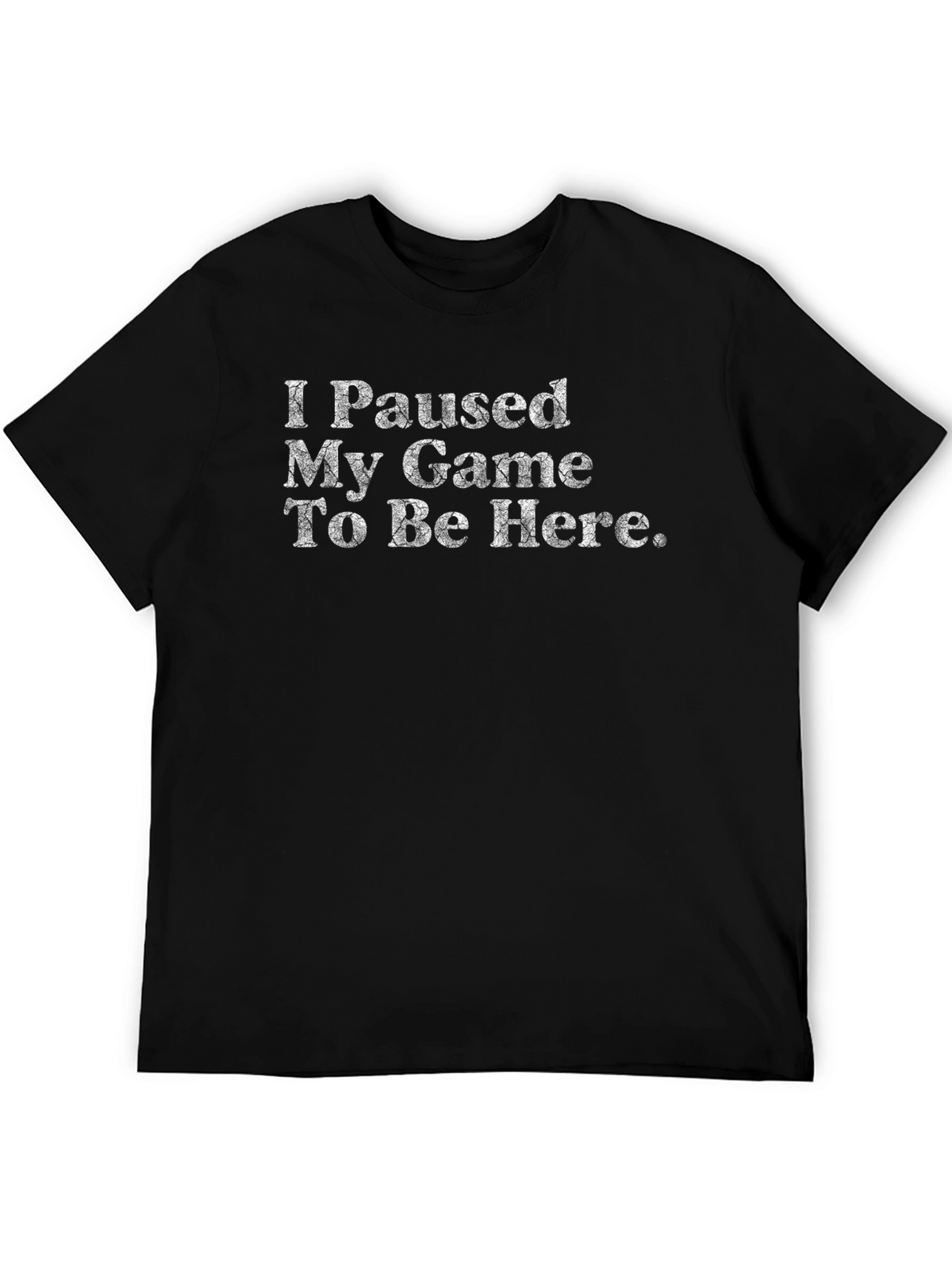 Paused My Game Black T-Shirt
