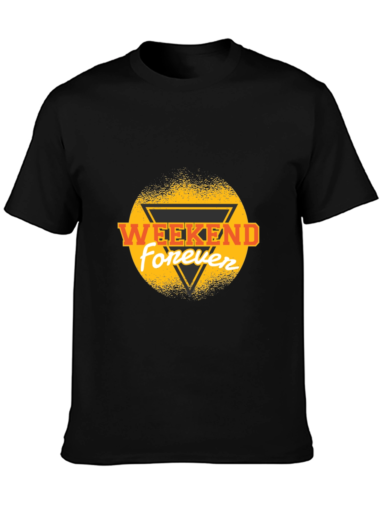 Weekend Forever Black Graphic Tee