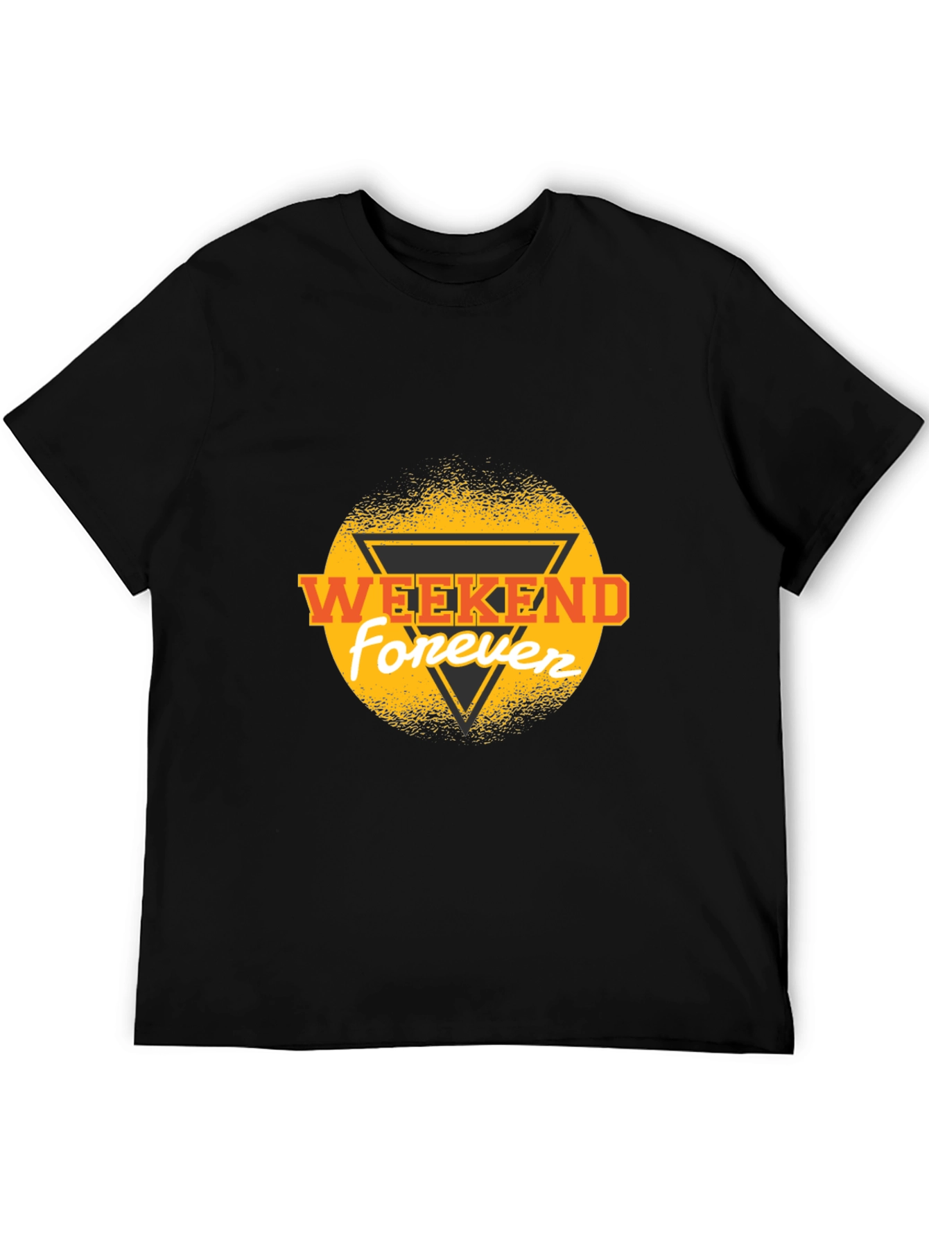 Weekend Forever Black Graphic Tee