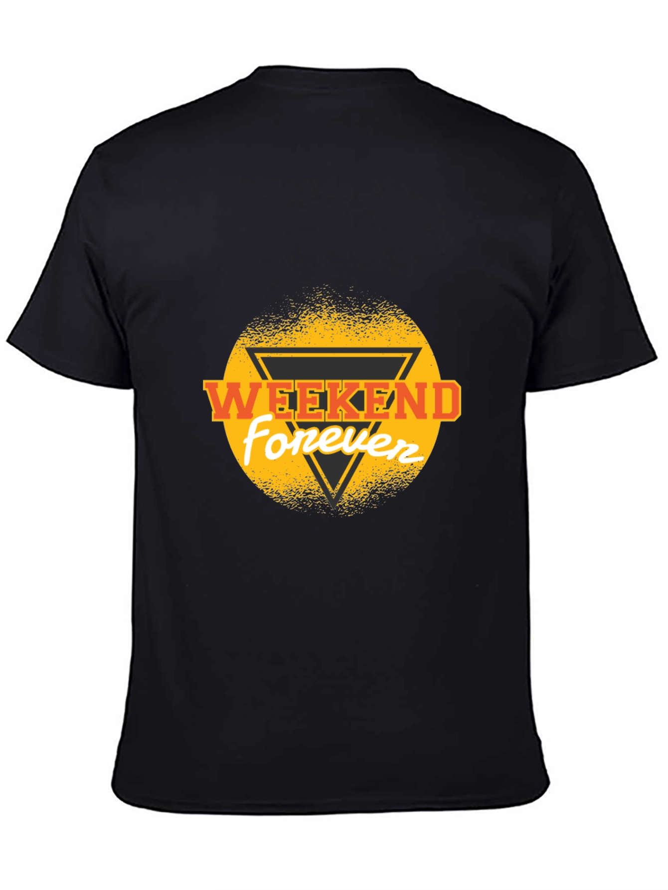 Weekend Forever Black Graphic Tee
