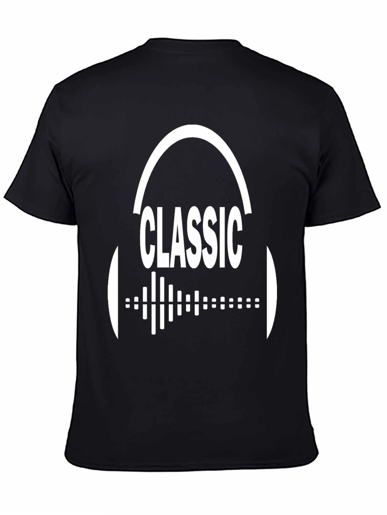 Classic Music Graphic Tee - Black Cotton T-Shirt