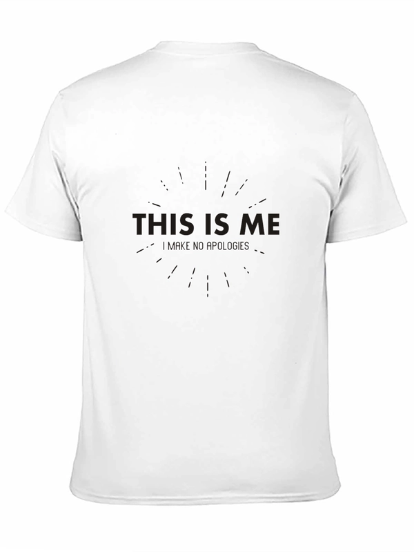 Mens This Is Me Graphic Black T-Shirt