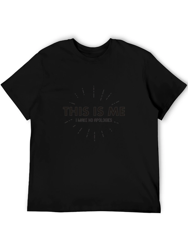 Mens This Is Me Graphic Black T-Shirt