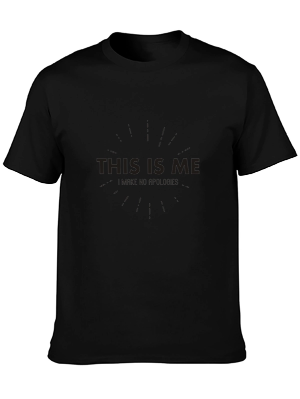 Mens This Is Me Graphic Black T-Shirt