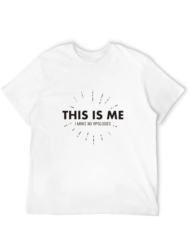 Mens This Is Me Graphic Black T-Shirt