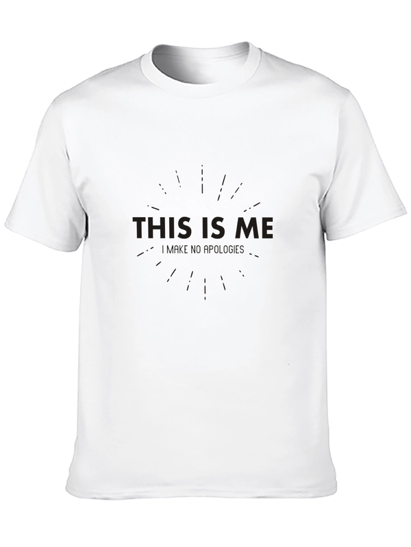 Mens This Is Me Graphic Black T-Shirt