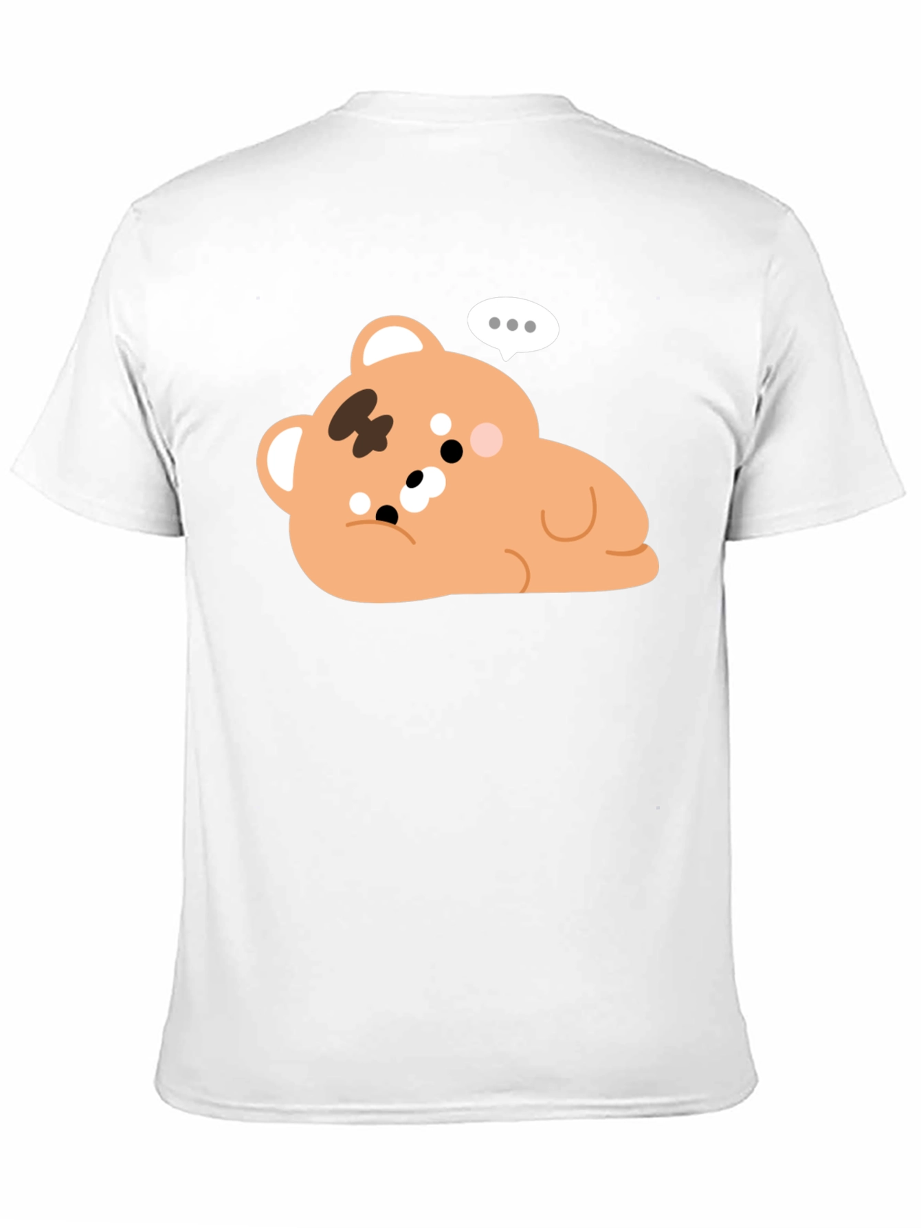 Cute Bear Graphic Black T-Shirt