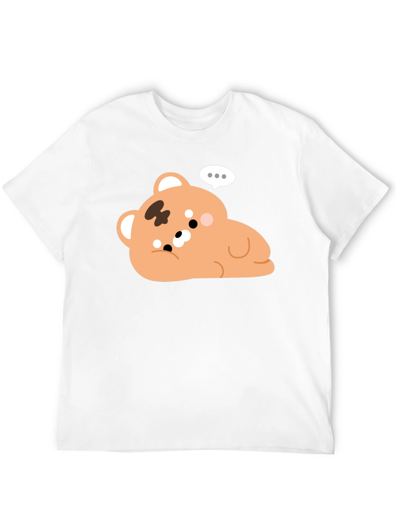 Cute Bear Graphic Black T-Shirt