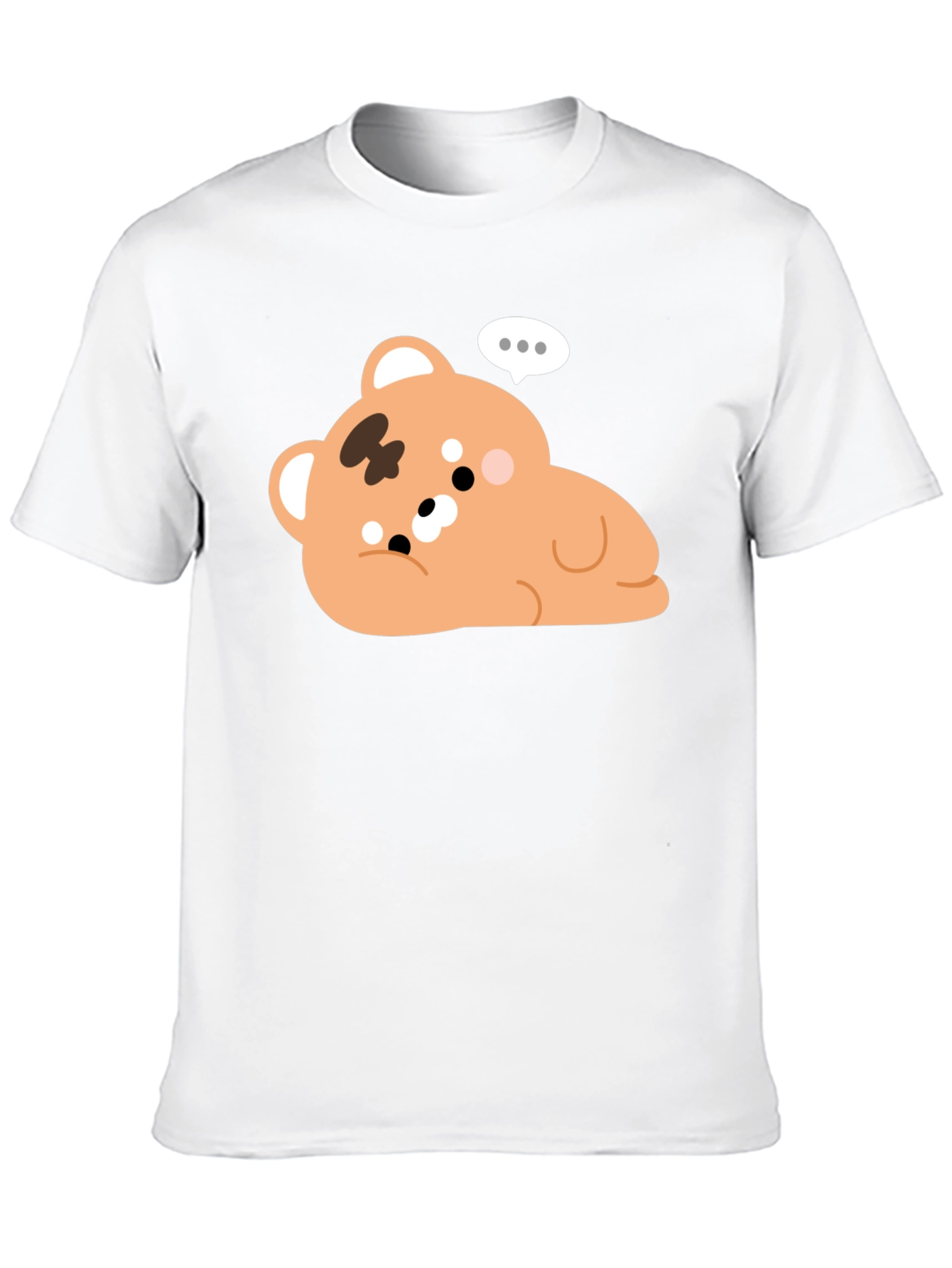 Cute Bear Graphic Black T-Shirt