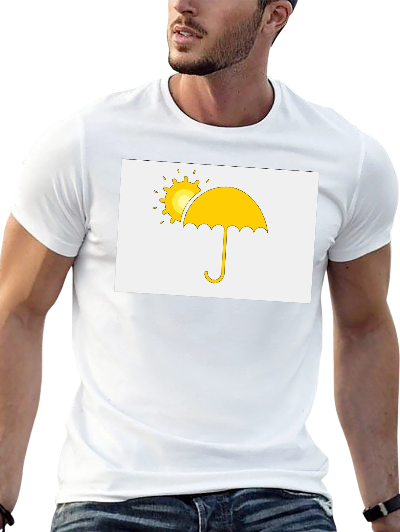 Sunny Umbrella Graphic Tee - Classic Comfort