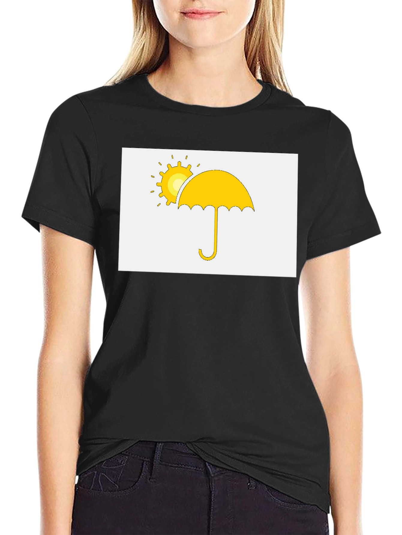 Sunny Umbrella Graphic Tee - Classic Comfort