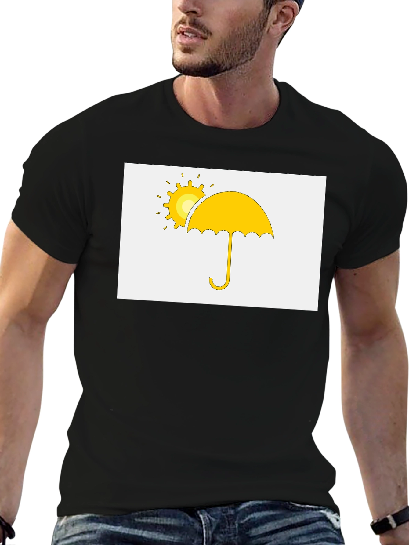 Sunny Umbrella Graphic Tee - Classic Comfort