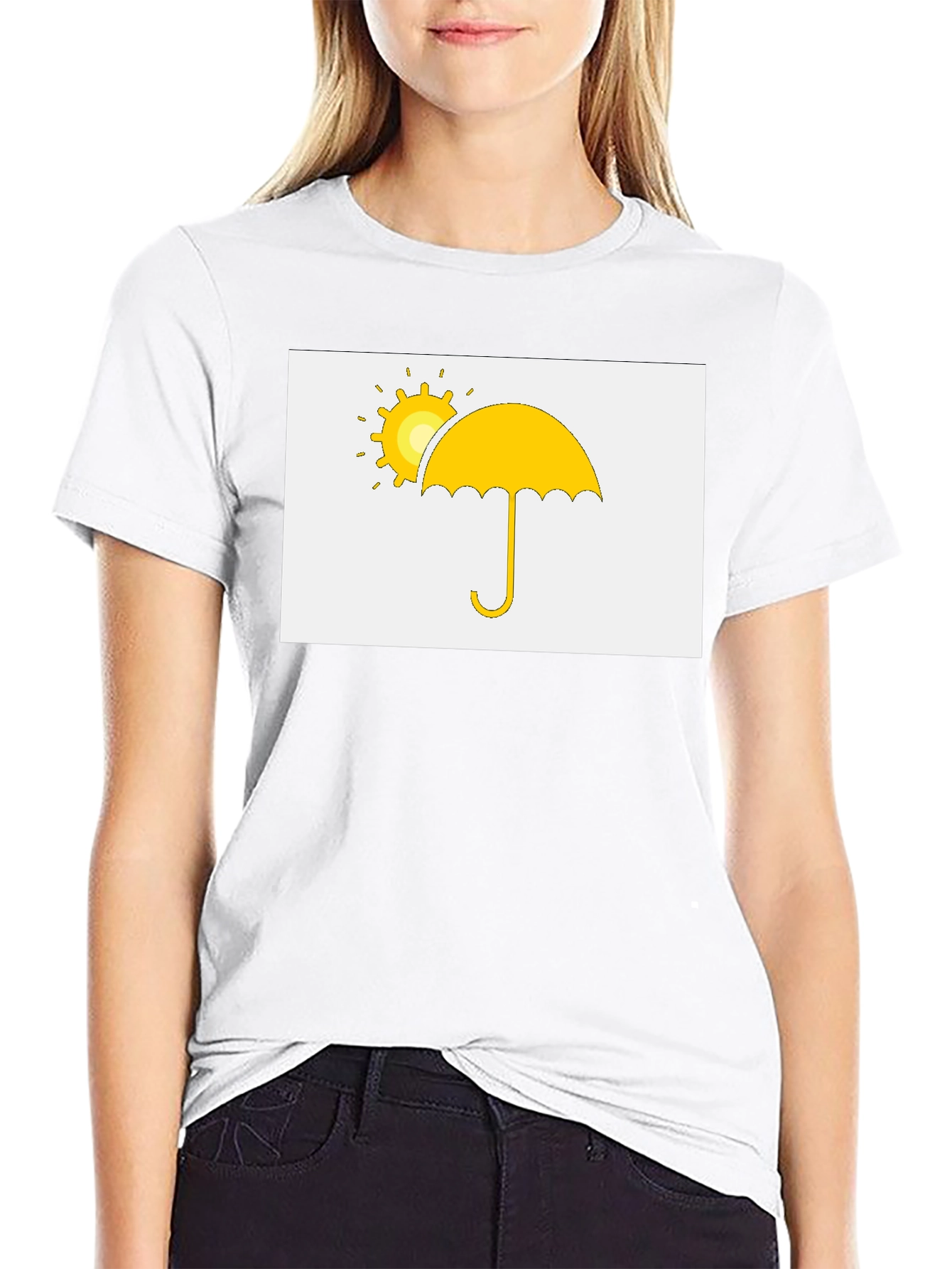 Sunny Umbrella Graphic Tee - Classic Comfort