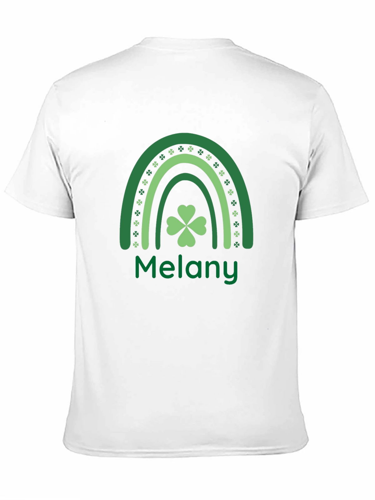 Melany St. Patricks Day Shamrock Rainbow T-Shirt