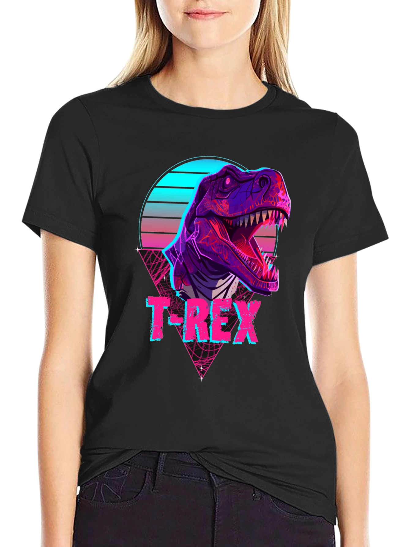 Retro T-Rex Graphic T-Shirt