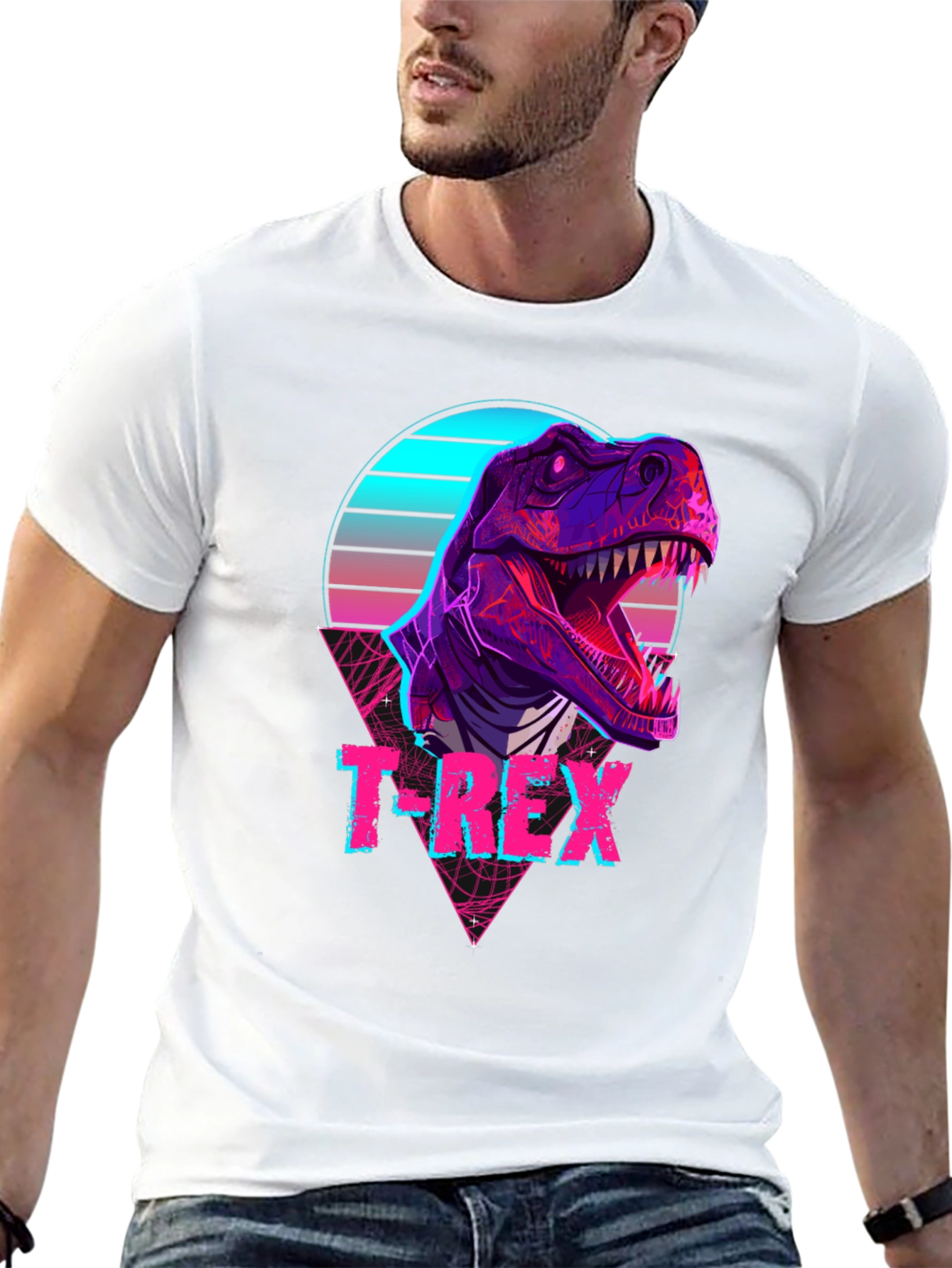 Retro T-Rex Graphic T-Shirt
