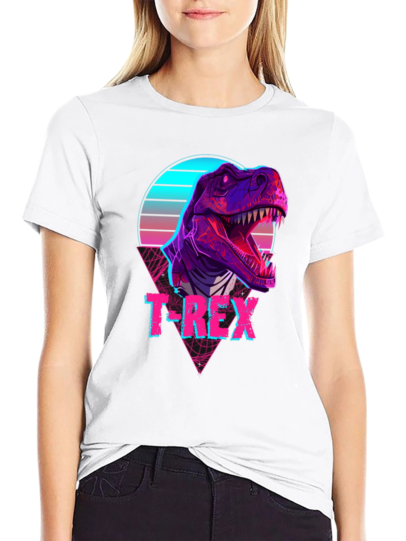 Retro T-Rex Graphic T-Shirt