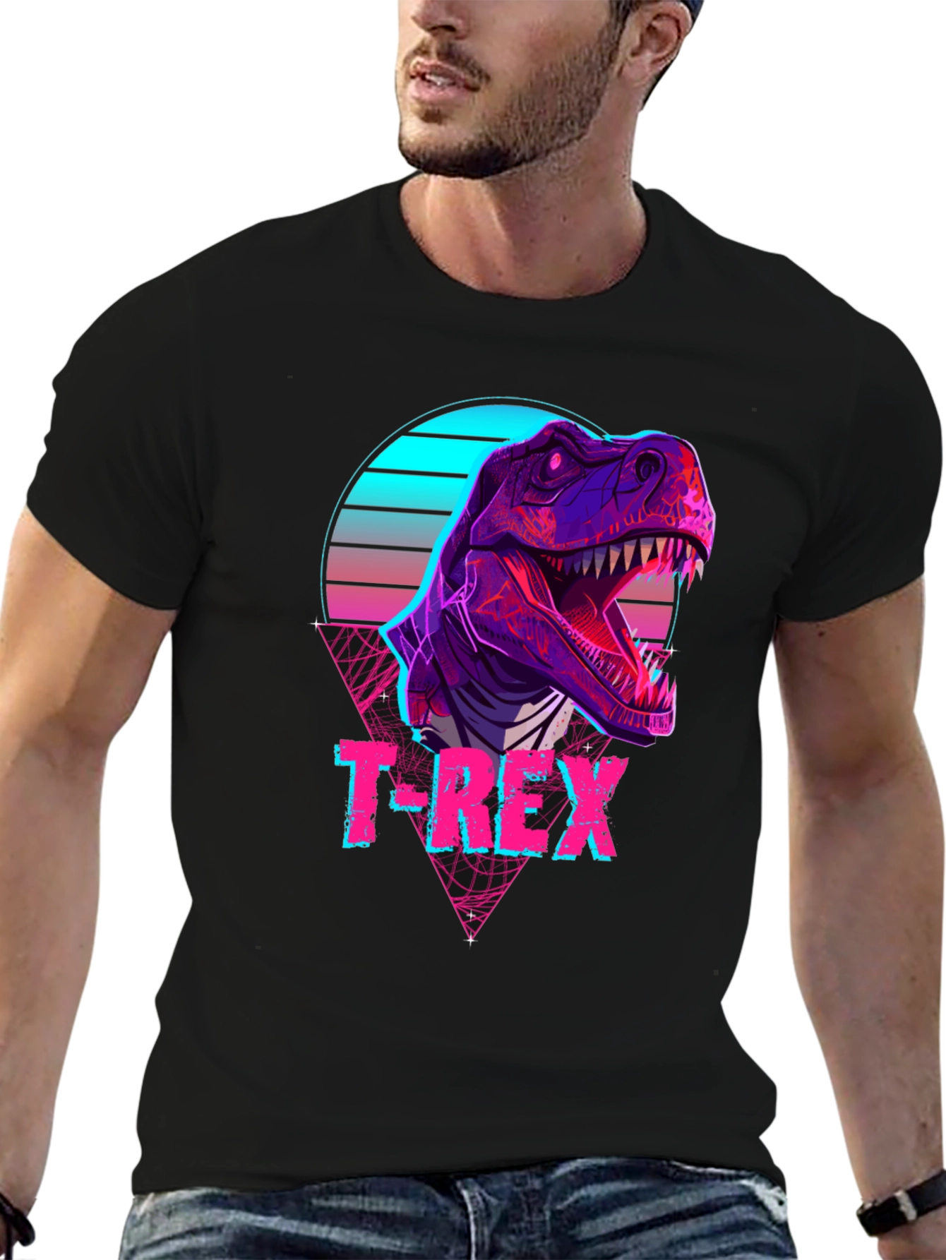 Retro T-Rex Graphic T-Shirt