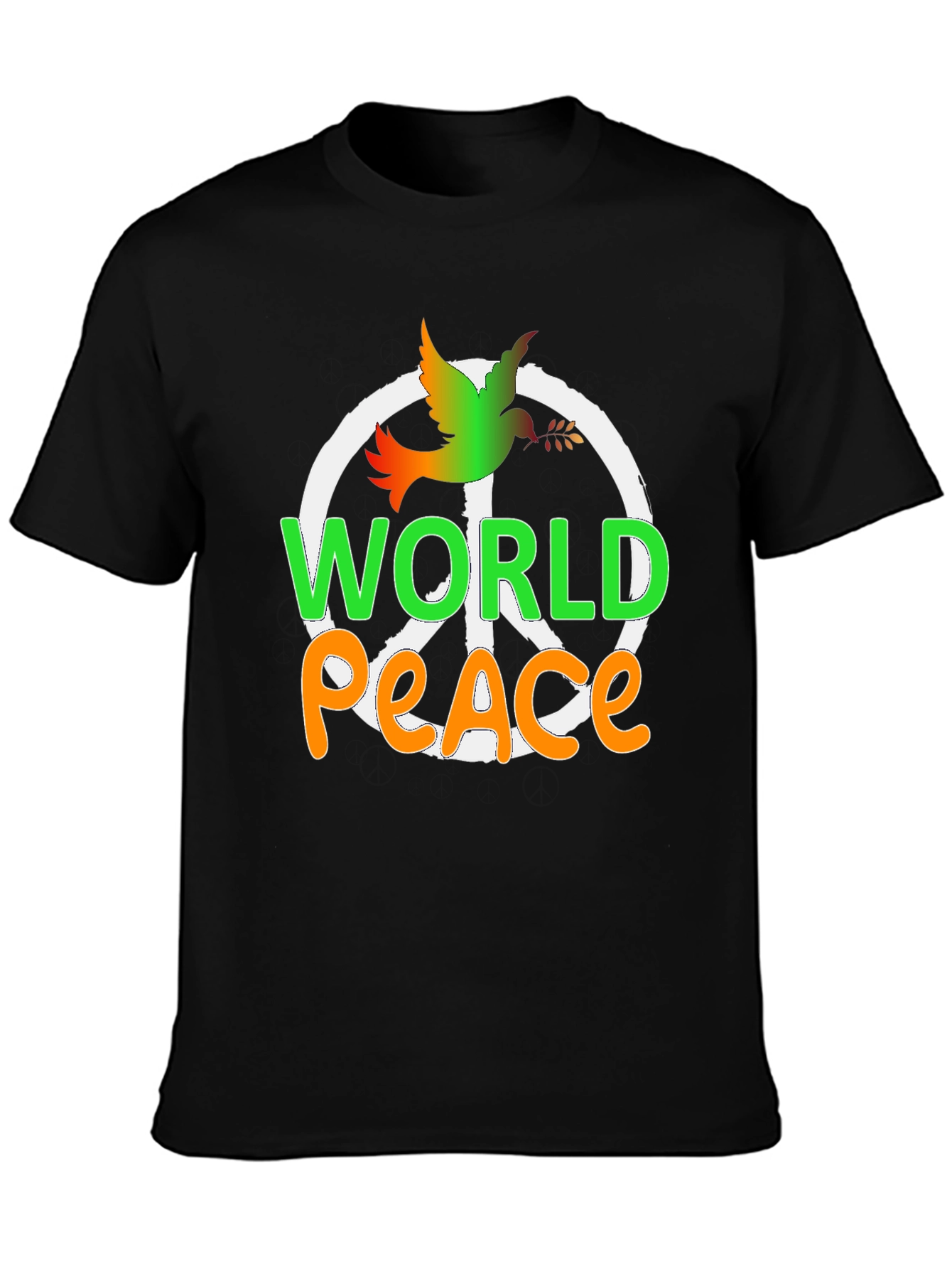 World Peace Dove Graphic Tee - Black