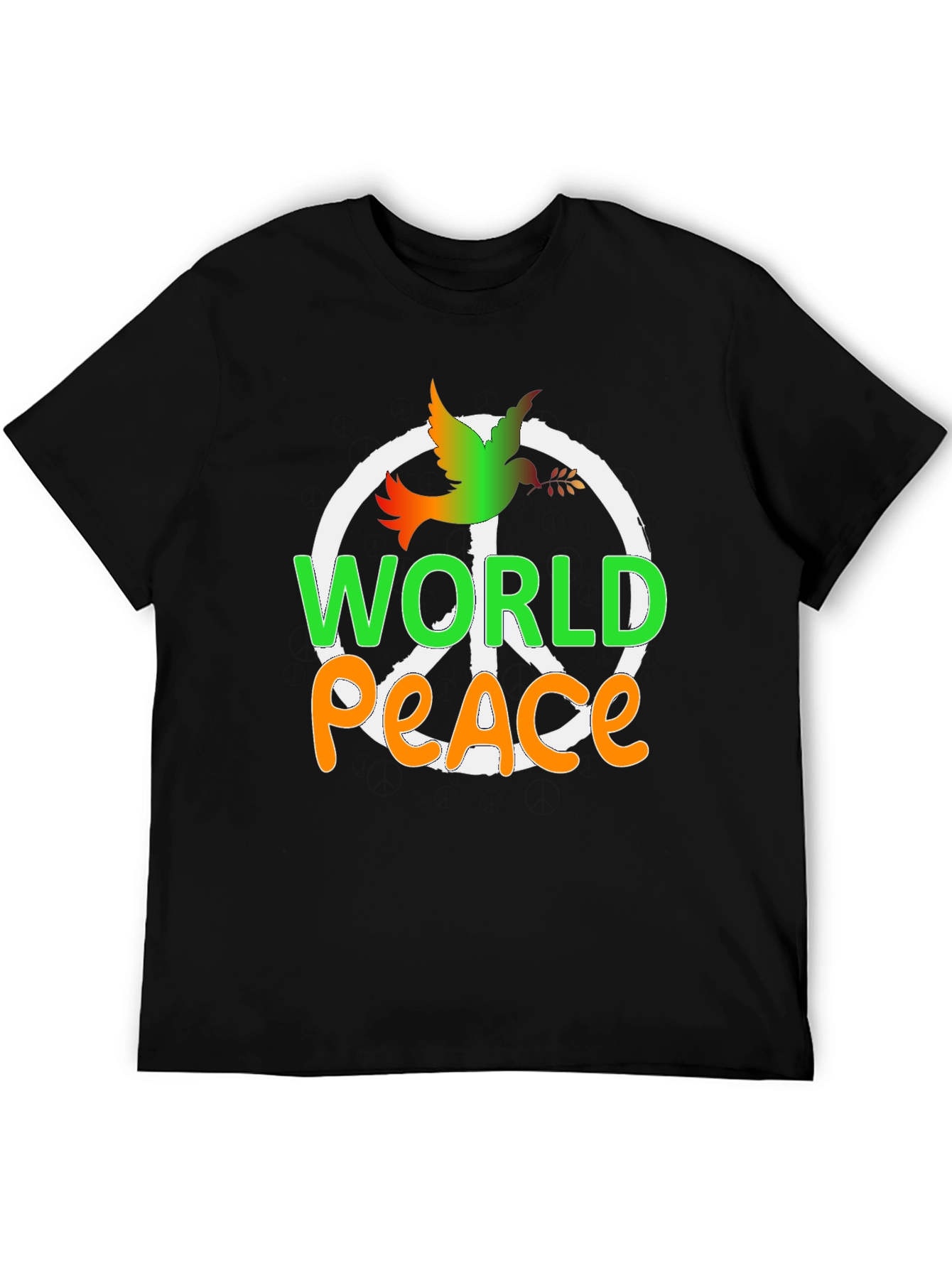 World Peace Dove Graphic Tee - Black