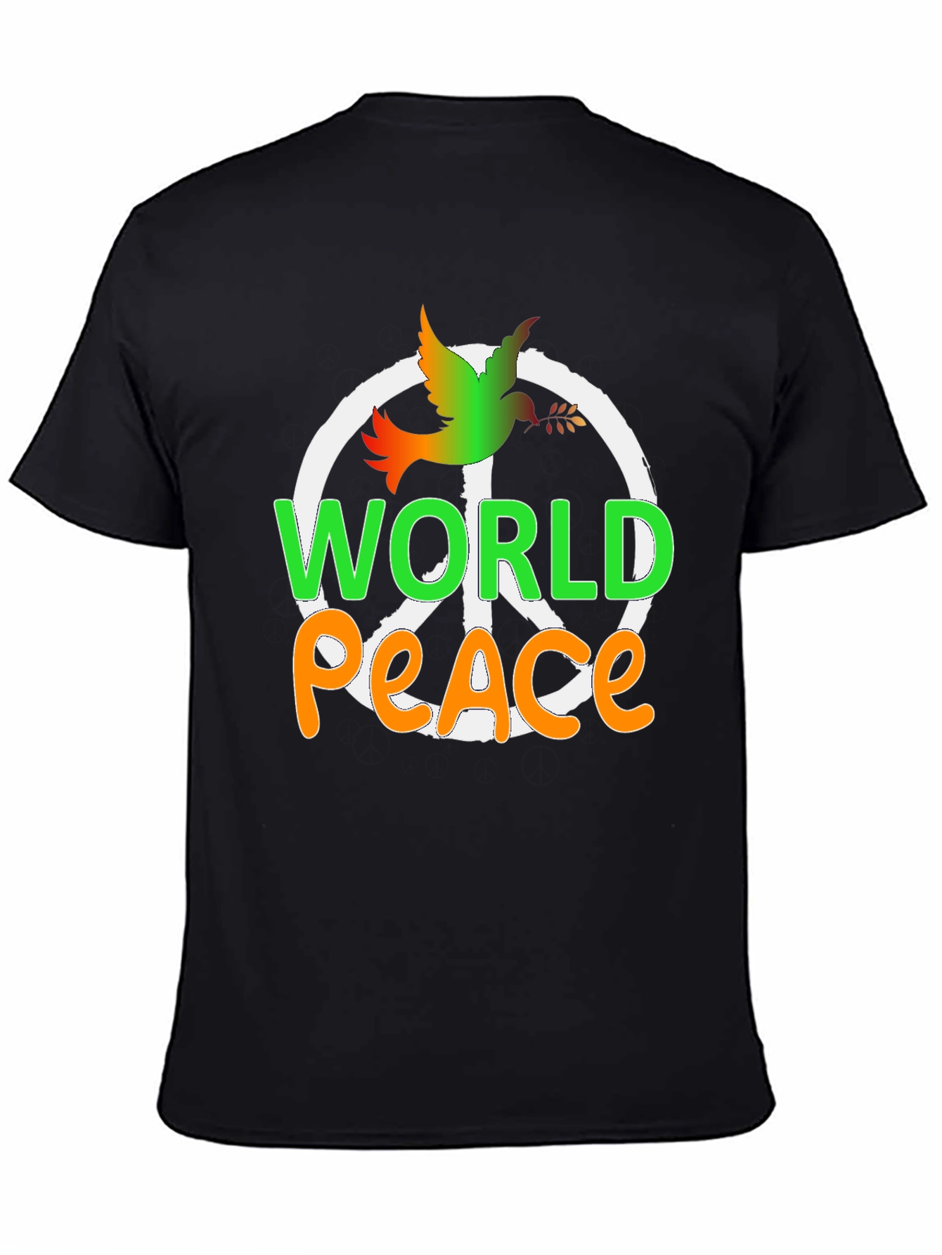 World Peace Dove Graphic Tee - Black