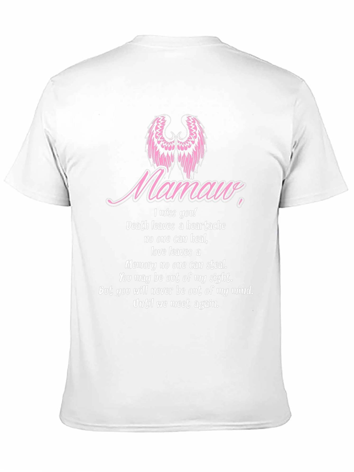 Memorial T-Shirt - Mamaw Angel Wings