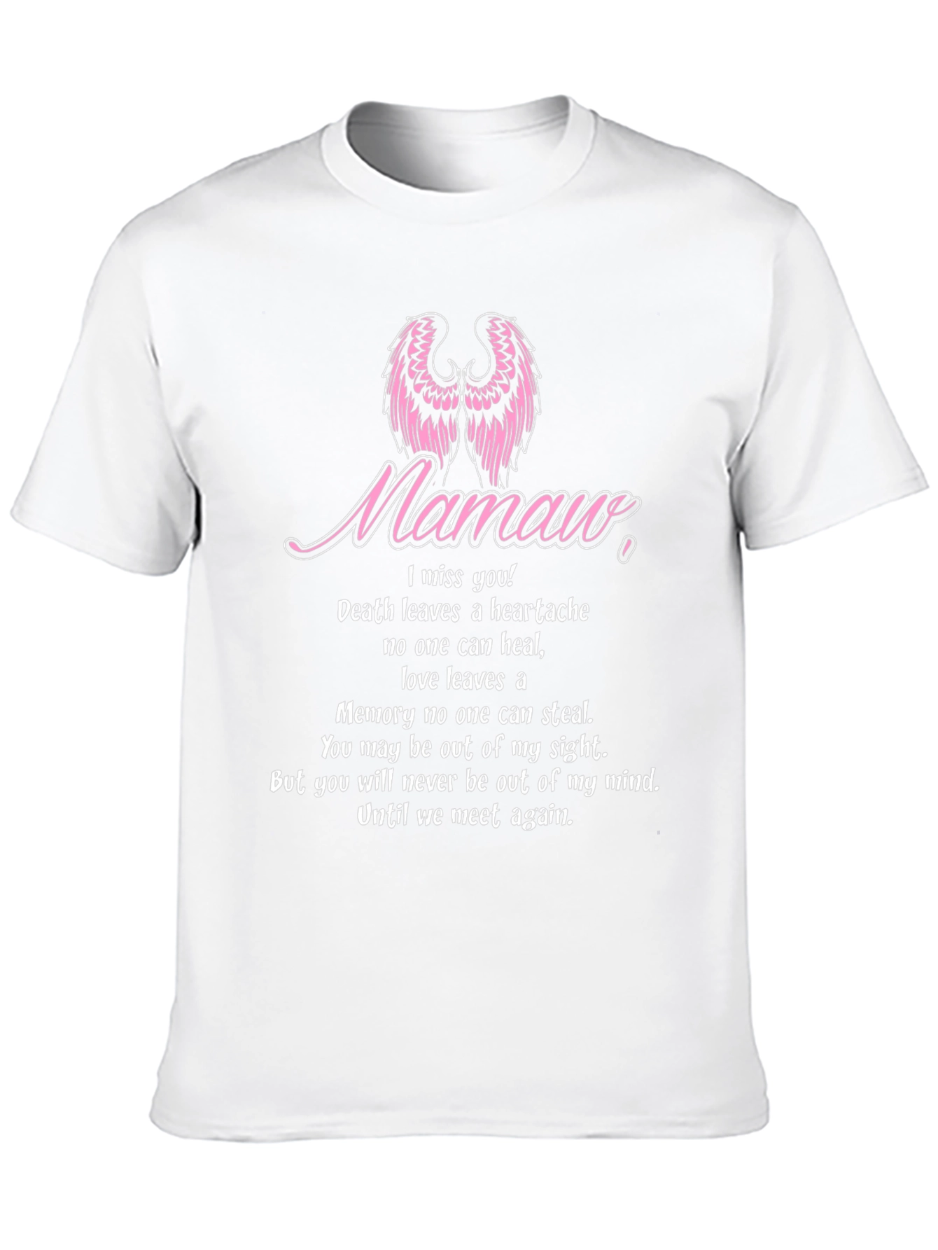 Memorial T-Shirt - Mamaw Angel Wings